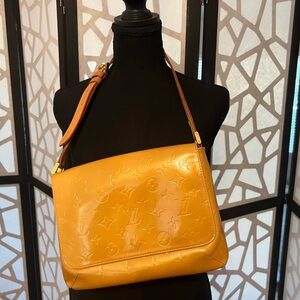 Louis Vuitton Thompson Street  Mustard Yellow Monogram Embossed Shoulder Bag